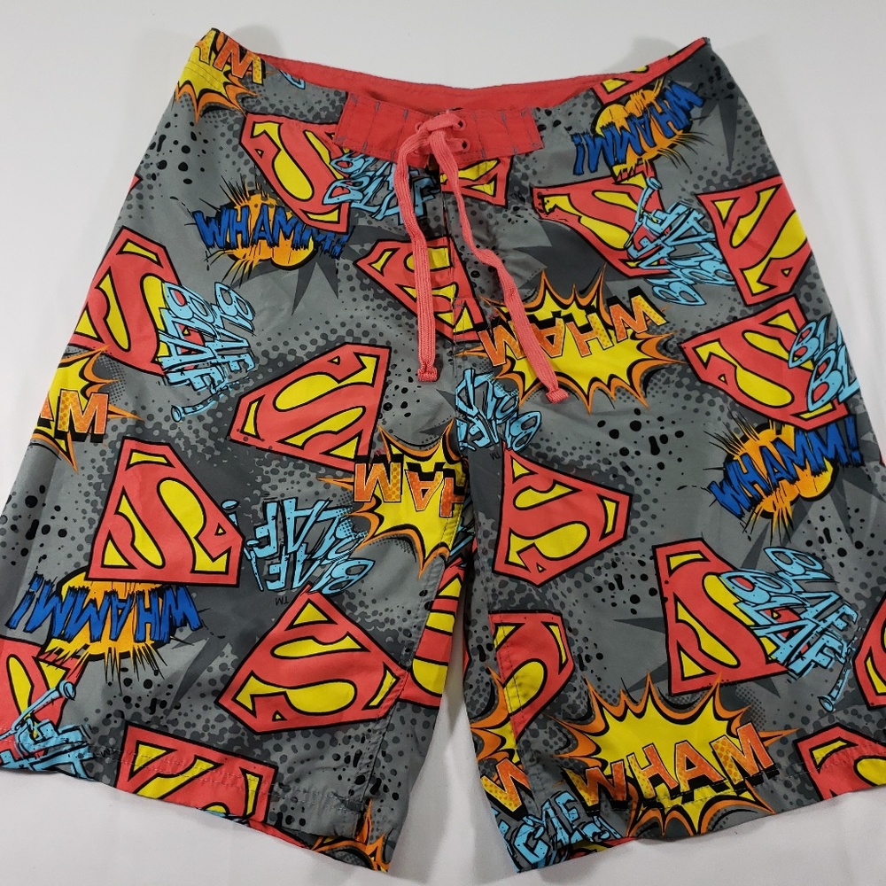 dc comics superman swimming shorts waist size 36